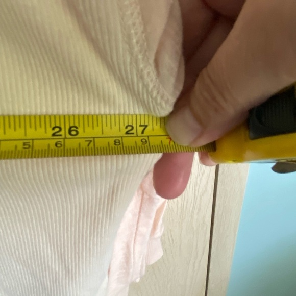 WE THE FREE by Free People Feelin' It Top Peach Mixed Fabric size Large READ - Picture 12 of 14